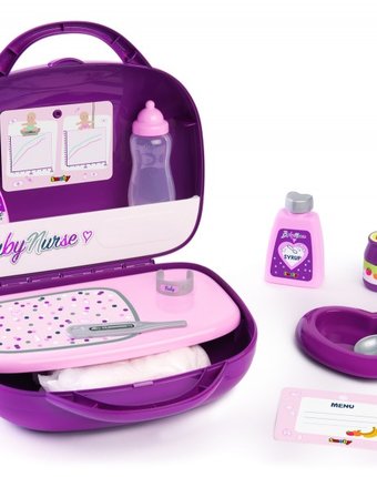 Миниатюра фотографии Smoby baby nurse набор няни в чемоданчике