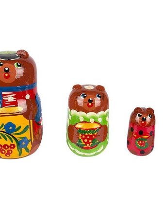 Миниатюра фотографии Матрешка русские народные игрушки три медведя 4 персонажа