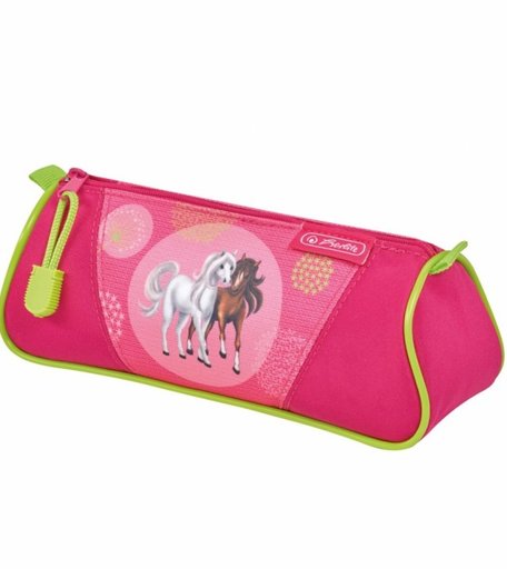 Herlitz Пенал-косметичка Triangular Spring Horses