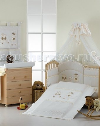 Миниатюра фотографии Комплект в кроватку roman baby real bears (5 предметов)