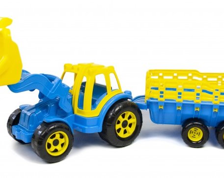 POLtoys Трактор Turbo Большой с прицепом и ковшом 305