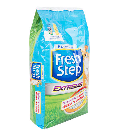 Наполнитель впитывающий Fresh Step Тройной контроль запахов, 15.8кг/30л