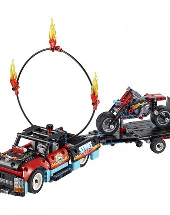 Миниатюра фотографии Конструктор lego technic 42106 лего техник шоу трюков на грузовиках и мотоциклах