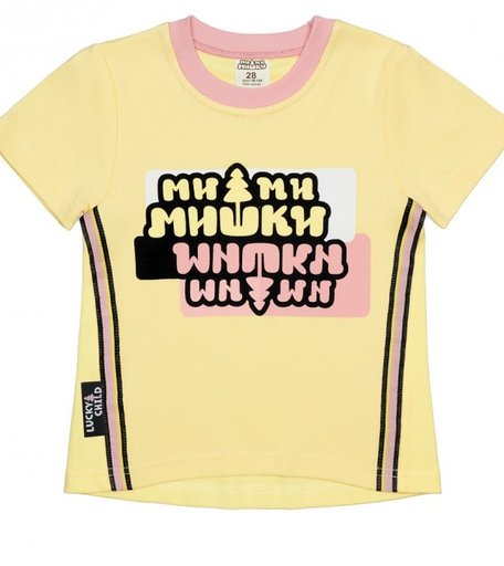 Lucky Child Футболка детская Ми-Ми-Мишки 69-26/жёлт