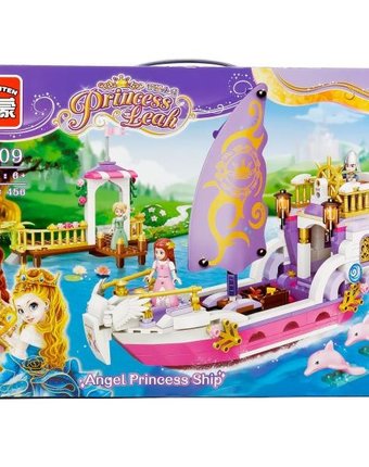 Миниатюра фотографии Конструктор enlighten brick корабль принцессы с фигурками (456 деталей)