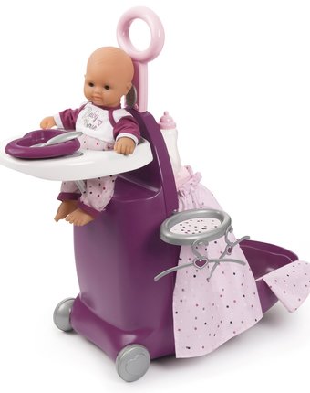 Миниатюра фотографии Чемодан для куклы smoby baby nurse 3в1 с аксессуарами