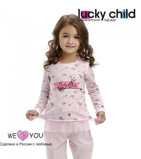 Lucky Child Лонгслив для девочки Принцесса сказки 45-12.1к
