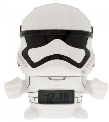 Часы Star Wars Будильник BulbBotz минифигура Stormtrooper 14 см