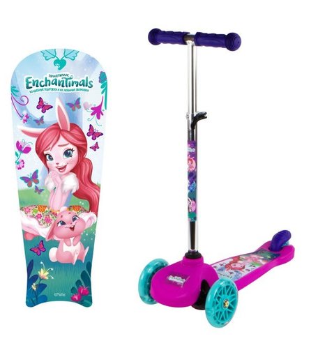 Трехколесный самокат 1 Toy Кикборд Mattel Enchantimals