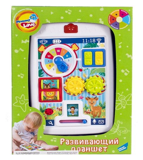 Развивающая игрушка Mommy Love-Electronic «Планшет», разноцветный