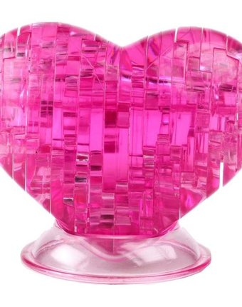 Головоломка Crystal Puzzle Сердце цвет: розовый