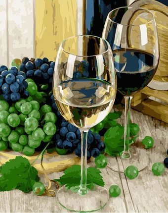 Миниатюра фотографии Paintboy картина по номерам вино в бокалах
