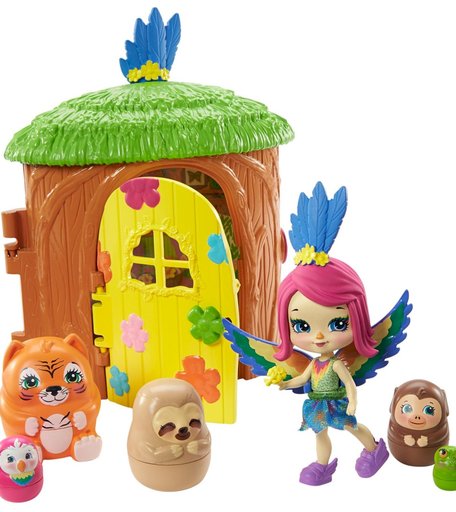 Игровой набор Enchantimals Домик-сюрприз Пикки Какаду