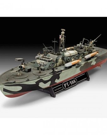 Миниатюра фотографии Revell сборная модель патрульная торпедная лодка pt-588/pt-579 late 1:72