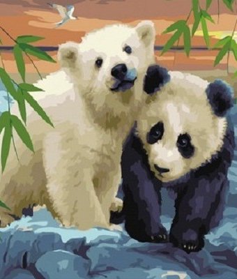 Paintboy Картина по номерам В гостях у панды