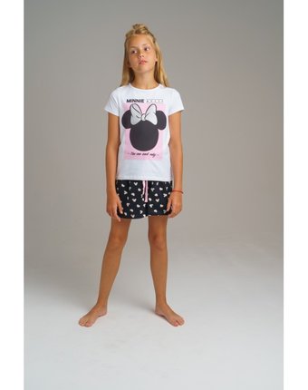 Playtoday Комплект для девочек (футболка, шорты) Home tween girls 2020