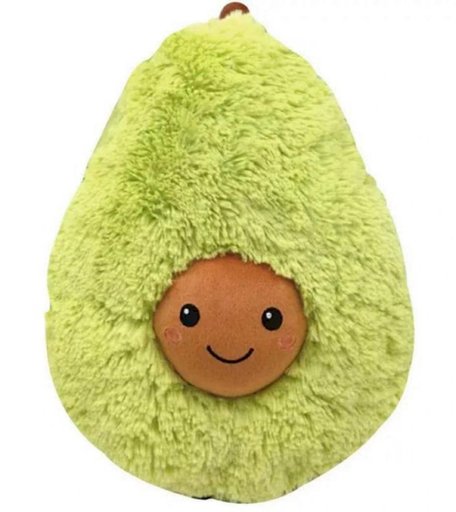 Мягкая игрушка Lemon Tree Фрукты Авокадо, 60 см 60 см цвет: зеленый