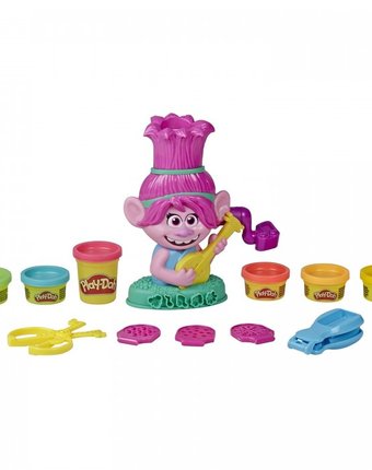 Миниатюра фотографии Play-doh trolls 2 набор для лепки розочка