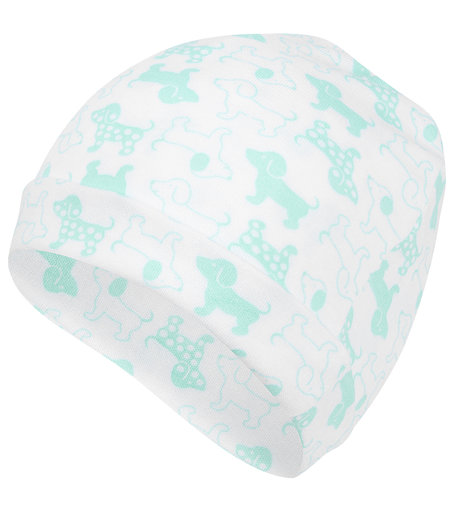 Чепчик Чудесные одежки Салатовые собачки