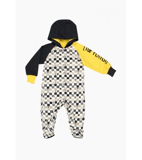 Lucky Child Комбинезон детский набивной Пазл 95-3ф