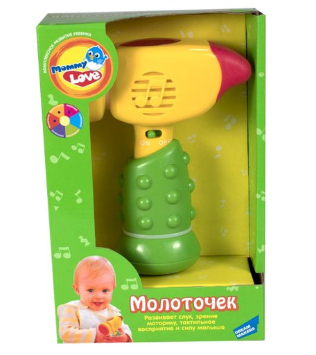Игрушка музыкальная Mommy Love-Electronic Молоточек , разноцветный