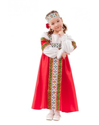 Миниатюра фотографии Пуговка карнавальный костюм марьюшка сказочный маскарад
