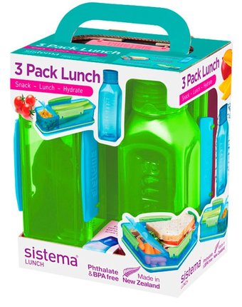 Миниатюра фотографии Sistema набор lunch: 2 контейнера и бутылка 475 мл 1595