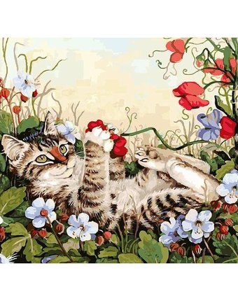 Миниатюра фотографии Живопись на подрамнике белоснежка кошкины забавы