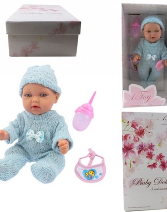 Миниатюра фотографии 1 toy пупсик функциональный baby doll т14114 28 см