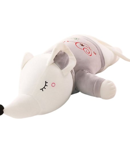 Мягкая игрушка Super01 Мышка 100 см цвет: серый