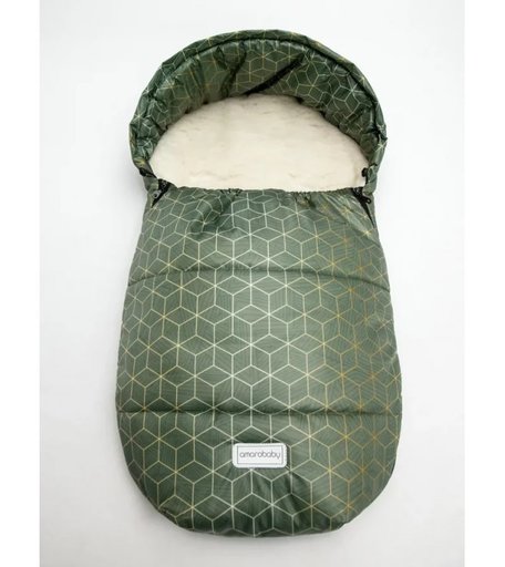 AmaroBaby Конверт зимний меховой Snowy Baby Геометрия 85х50 см