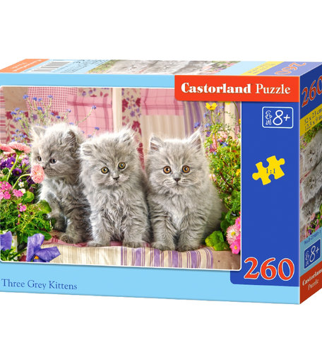 Пазл Castorland Три серых котенка