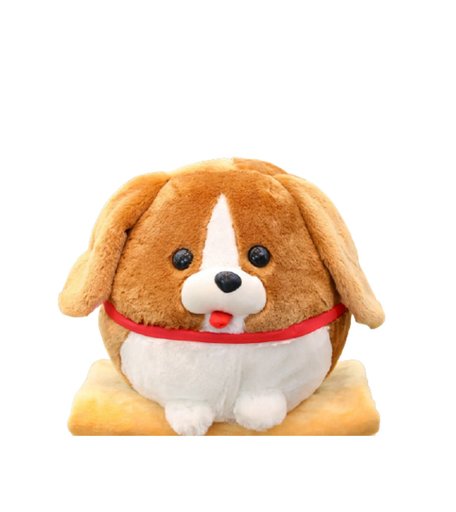 Мягкая игрушка Super01 собака Бигль 40 см цвет: коричневый