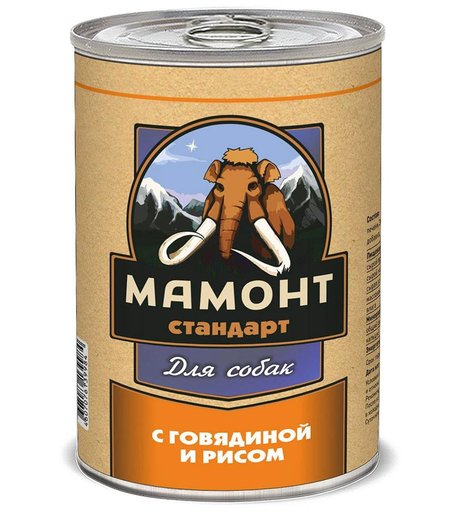 Влажный корм Мамонт, 970 г