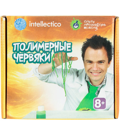 Набор для опытов Intellectico с профессором Николя. Полимерные червяки
