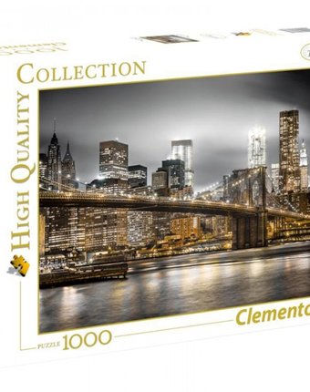Миниатюра фотографии Clementoni пазл классика нью-йорк огни большого города (1000 элементов)