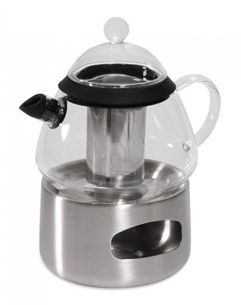 Миниатюра фотографии Dosh | home заварочный чайник grus с подставкой для подогрева от свечи 0.8 л