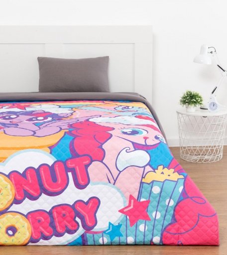 Май Литл Пони (My Little Pony) Покрывало 1.5 спальное Donut worry 210х145
