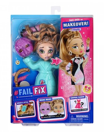FailFix Игровой набор Кукла 2в1 Слэйт Диджей с аксессуарами