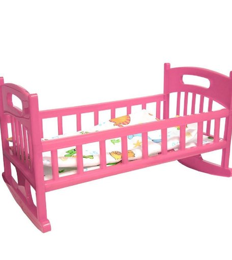 Мебель для кукол Кроватка с постелькой ГринПласт