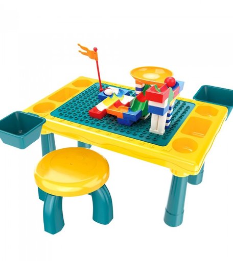 Игровой центр Pituso Стол для игры с конструктором (58 элементов)