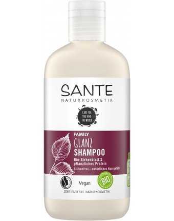 Sante Family Шампунь для блеска волос с био-берёзой и растительными протеинами 250 мл