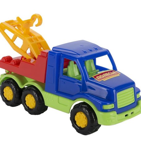 Эвакуатор Полесье Максик красный с синим 20 см