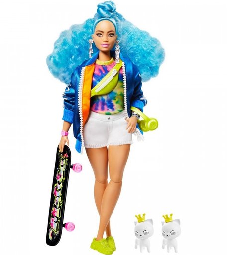 Barbie Кукла Экстра с голубыми волосами