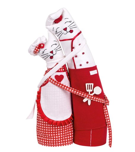 Набор для изготовления игрушки Miadolla Коты-обнимашки поварята