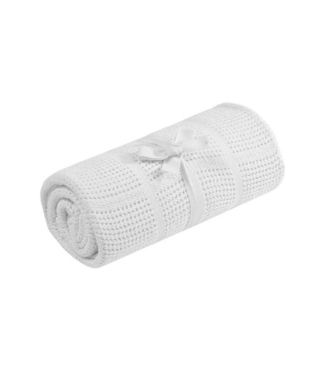 Ажурное одеяло Mothercare для колыбели, 90х70 см, белый