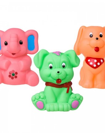 Миниатюра фотографии Hencz toys набор для ванны животные 3 шт.