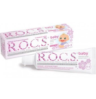 Зубная паста R.O.C.S. для малышей Аромат липы 45гр.