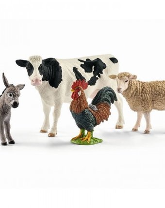 Schleich Набор из 4 фигурок Farm World starter set Животные фермы
