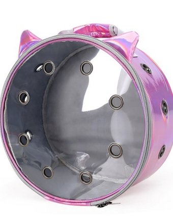 Сумка-переноска Super01 Розовая для кошек и котят, 35х17х35